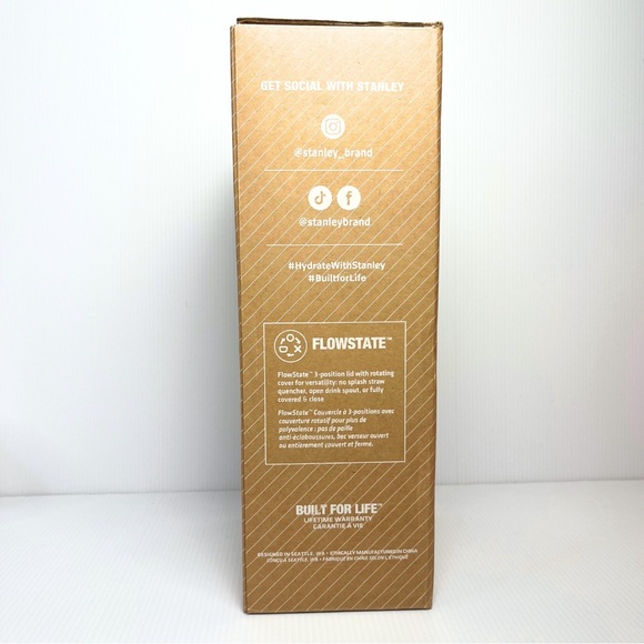 White bottle boot + 40 oz Black Stanley Quencher Flowstate Tumbler - Picture 8 of 12